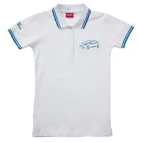 POLO MICRA FEMME BLANC/BLEU S NISSAN