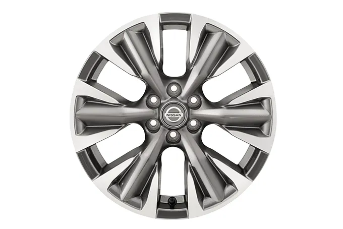 JANTE ALLIAGE 18'' GRIS SQUALE DIAMOND CUT AVEC CAPSULE CENTRALE INTÉGRÉE NISSAN
