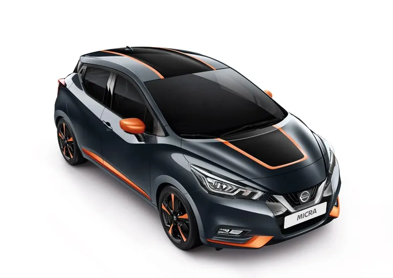 STICKER SPORT NOIR ET ORANGE BECQUET DE TOIT NISSAN