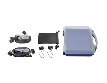 PACK DE FIXATION DE CHARGEMENT COFFRE BLEU ET BLANC TRANSLUCIDE FORD