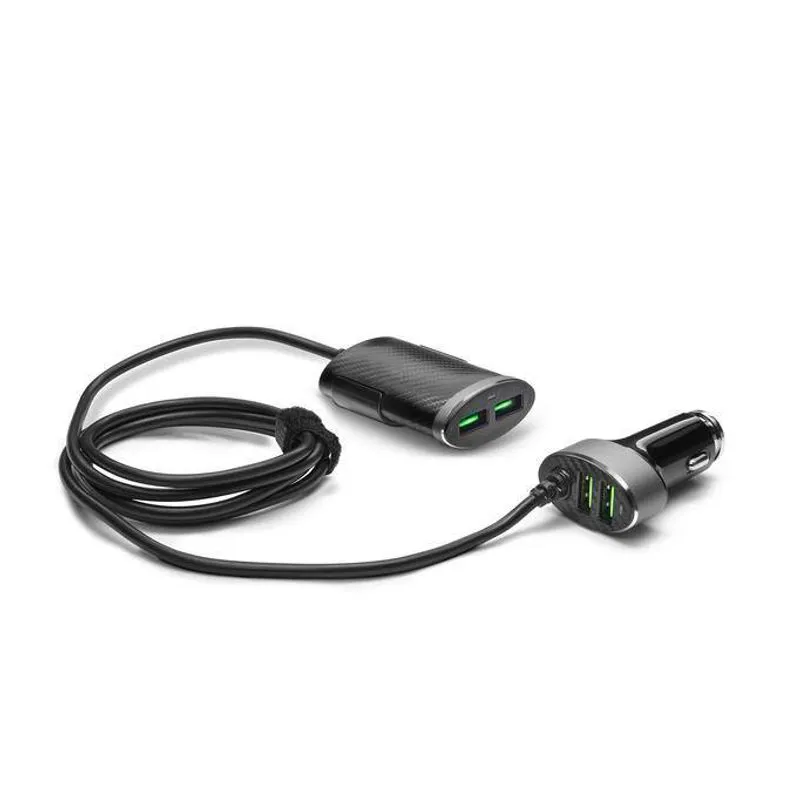 CHARGEUR 12V AVEC 2 USB AVANT + 2 USB ARRIERE DS