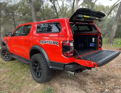 HARDTOP AEROKLAS - VITRES COULISSANTES POUR RANGER DOUBLE CABINE 2023+ PICKUP ATTITUDE* FORD