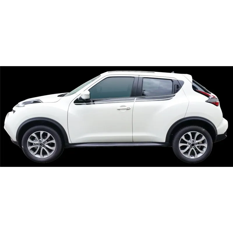 STICKER DOUBLE BANDE SOUS VITRES LATÉRALES NOIR BRILLANT NISSAN