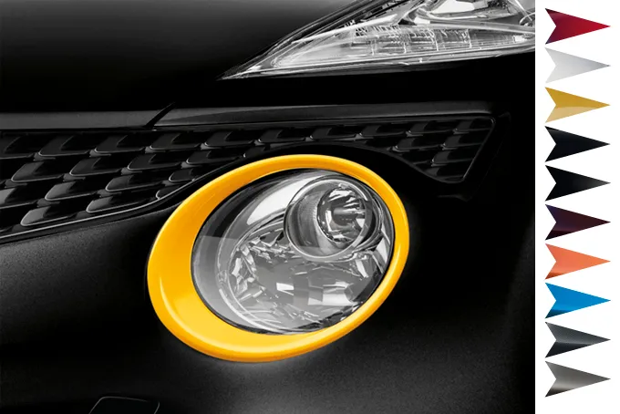 CERCLAGES DE PHARES (NON ÉQUIPÉES DE LAVE-PHARES) CARBON LOOK NISSAN