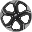 JANTE EN ALLIAGE 18" MODÈLE 5 BRANCHES EN Y, MATTE BLACK FORD