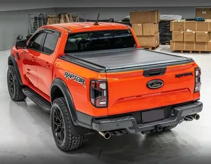 RIDEAU COULISSANT NOIR MANUEL POUR RANGER 2023+ PICKUP ATTITUDE* FORD