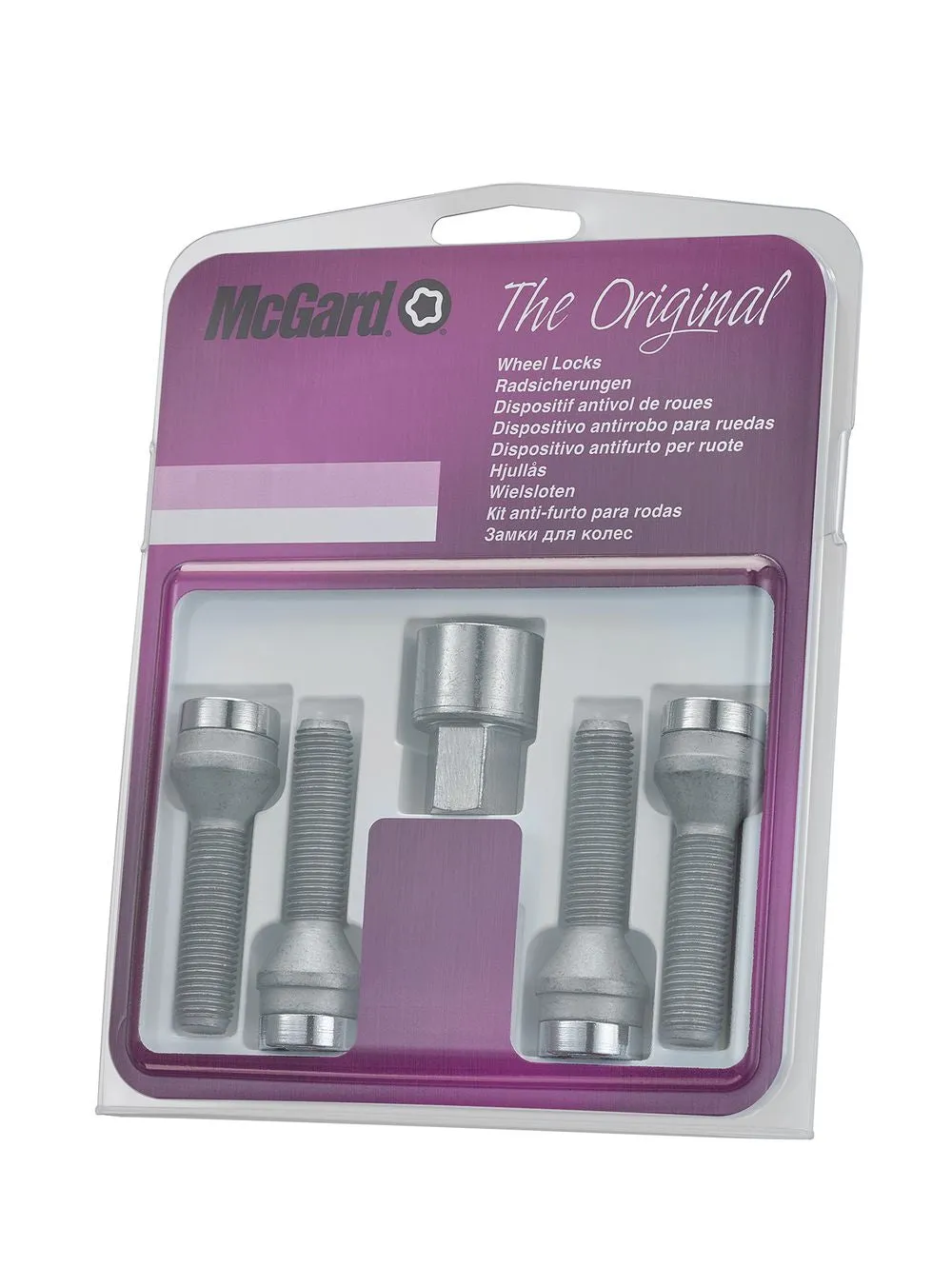 4 VIS ANTIVOL SU MCGARD M12X1.25/ 60°/ LONG. 40.6MM/ Ø17MM