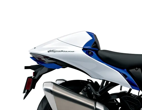 CAPOT DE SELLE - BLANC/BLEU  SUZUKI MOTO