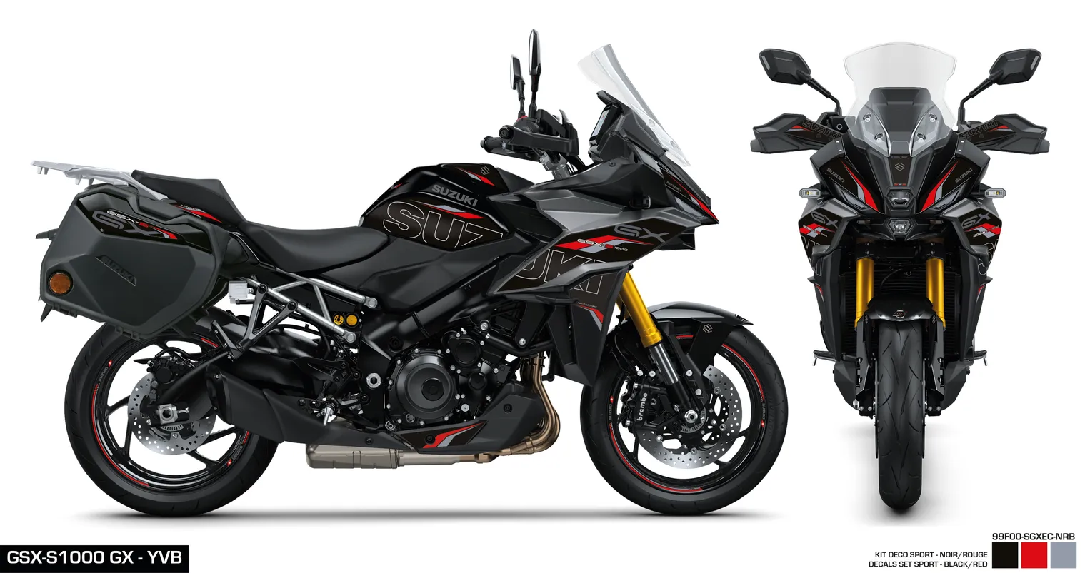 KIT DECO GSX-S1000 GX SPORT - BLACK/RED SUZUKI MOTO