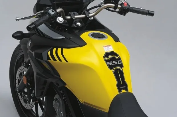 TANK PAD - NOIR JAUNE SUZUKI MOTO