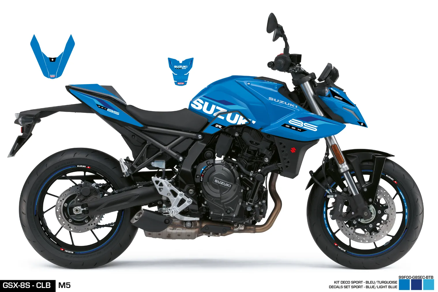 KIT DECO GSX-8S - SPORT - BLUE/LIGHT BLUE SUZUKI MOTO