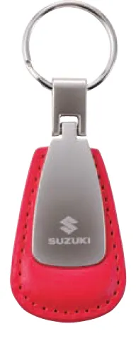 PORTE-CLÉ CUIR ROUGE  SUZUKI