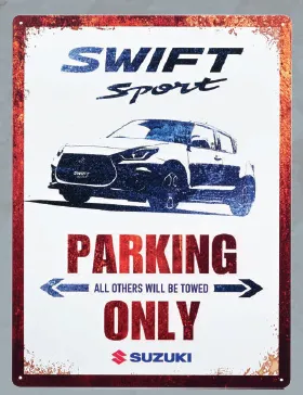 PLAQUE PARK SWIFT SPORT  SUZUKI