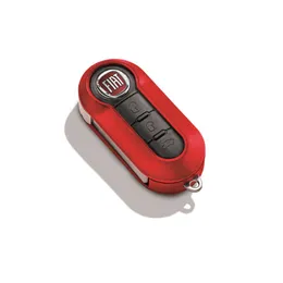 Coque rouge de clef pour Fiat 500