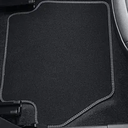 Tapis de sol velours Premium arrière design Vignale avec surpiqûres gris métal