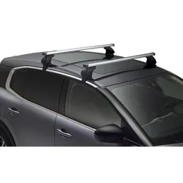 Jeu de 2 barres de toit transversales aluminium a fixation automatique, Peugeot Accessoires