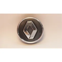 Cabochon Renault - Dark anthracite avec cerclage chrome