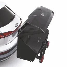  Tapis De Sol De Voiture PersonnaliséS en Cuir pour Audi New A4  B9 Touring Edition 2017-2023, Tout Temps Tapis De Sol AntidéRapants  ImperméAbles en Cuir Tout Protection,C/BlackRed