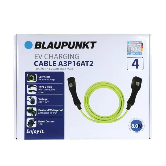 Cable Charge Vehicule Electrique T2 T2 A3p16at2 N 4 Blaupunkt - Accessoires  Recharge Et Cable