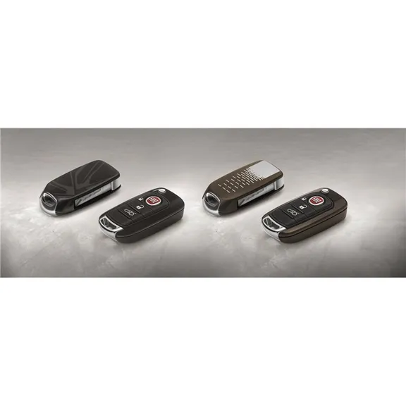 50927701 - KIT 2 COQUES DE CLE FIAT TIPO noir opaque avec logo Tipo et gris