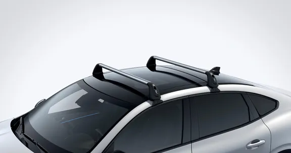 Barres de toit aluminium QuickFix sur barres longitudinales - Renault
