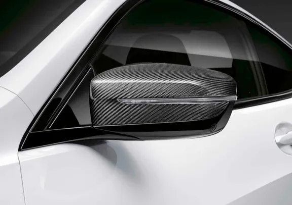 Couvercle de rétroviseur de voiture en Fiber de carbone pour BMW x3 G01 x4  G02 x5 G05 2018 – 22, noir, Style M3