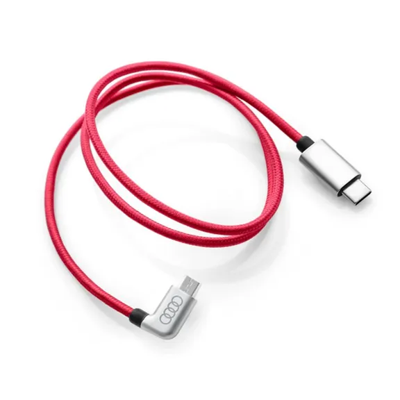 Câble USB C Coude - Rouge