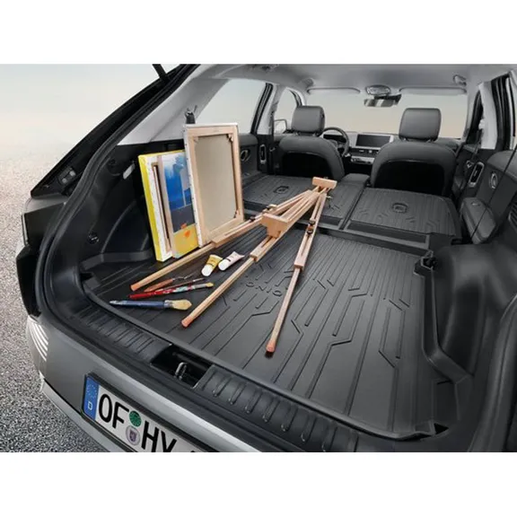 Tapis de coffre exclusif CARSTYLER® pour Hyundai IONIQ 5 - choix : cuir noir